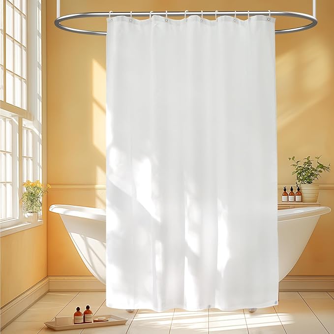 60 x 72 inch Waterproof Fabric Shower Curtain Liner by Seenus
