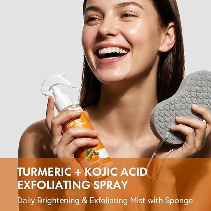 Keratin Care Kojic Acid Turmeric Exfoliating Body Spray - Image 3