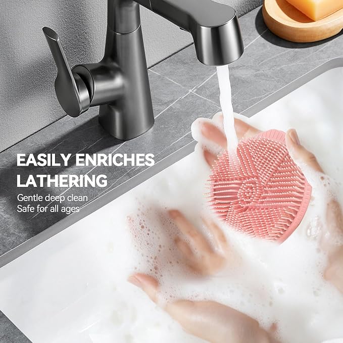 OTHIX Dual-Sided Silicone Body Scrubber -Silicone Loofah 2 in 1 Body Scrubber - Image 4