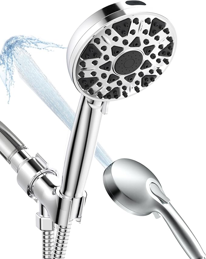Shower Head With Handheld 7 Settings High Pressure, Built-in Power Wash to - Image 8