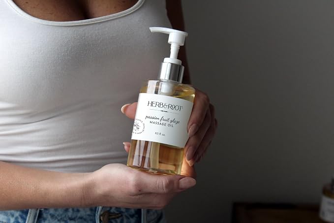 Passion Fruit Glaze Massage Oil, 8.5 oz | Tropical Maracuja Body Oil - Image 4