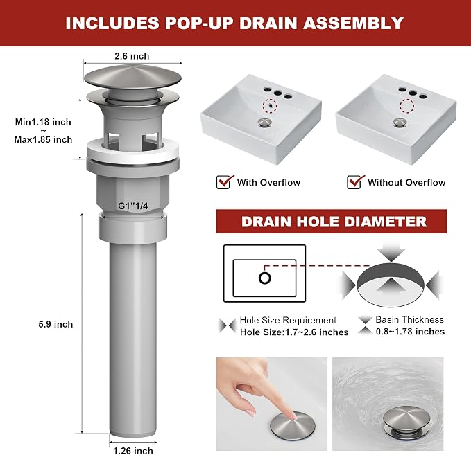 Brushed Nickel Bathroom Faucet Waterfall, Vanity Faucet Brass - Image 7