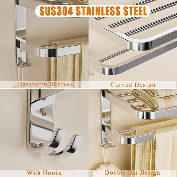 Generic NICETAKU 23inch 3-Tier Towel Racks - Image 3