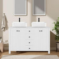 48 inch White Bathroom Vanity by Solidee