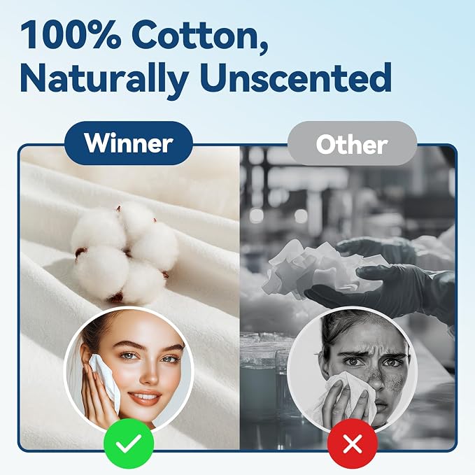 Winner Soft Face Towels, 100% USDA Biobased Facial Towels, 2 Packs per Case - Image 6