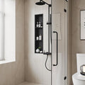 Neodrain 8X36 Inch Matte Black Three Layers Shower Niche, Stainless Steel NO by Neodrain