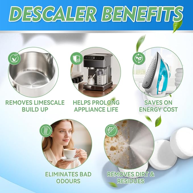 Kettle Descaler Tablet, 36 Pack Kettle Cleaner Removes Hard Water Buildup - Image 5