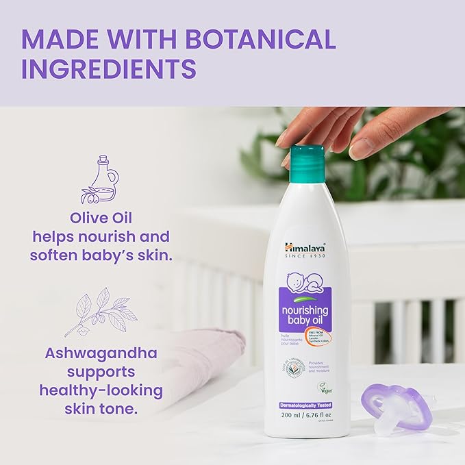 Himalaya Nourishing Baby Oil, Light & Non-Greasy - Image 3