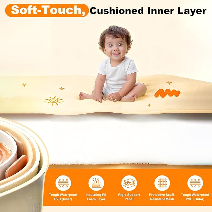 Portable Bathtub for Kids 27.5"x31.5" Collapsible Cold Plunge Bathtub Foldable - Image 5