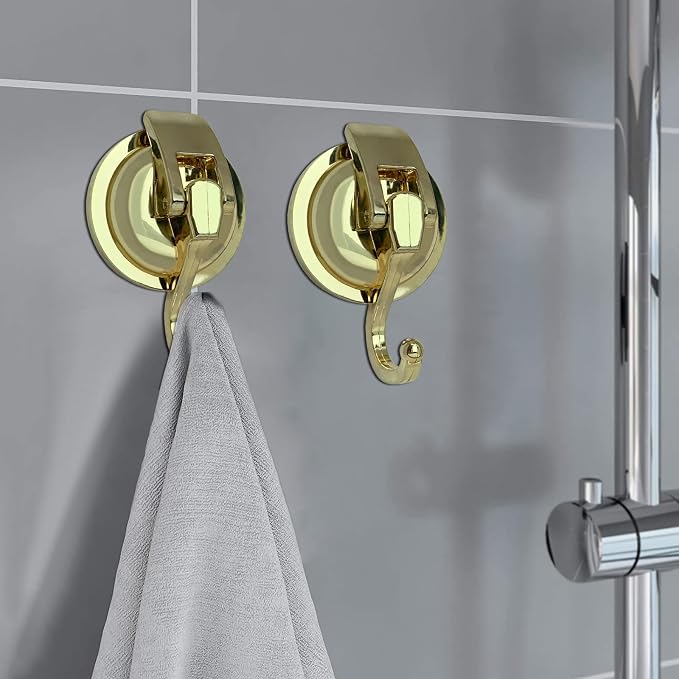 Heavy Duty Vacuum Suction Shower Hooks Glass Suction Cup Bathroom Robe Hooks - Image 2