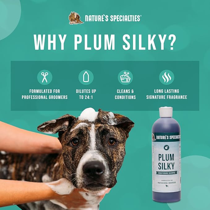 Nature's Specialties Plum Silky Ultra Concentrated Dog Shampoo Conditioner - Image 3