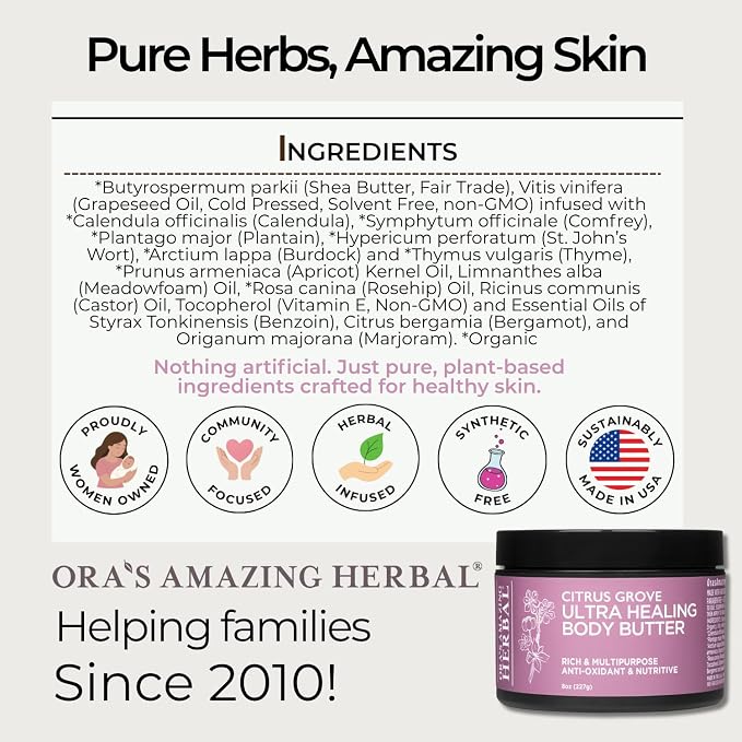 Ora's Amazing Herbal Natural Skin Care Gift Set, Intensive Moisturizers - Image 6