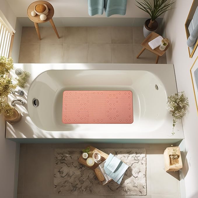 Bathtub Mat Non Slip 36” X 17” Shower Mat Soft Foam Bath Mats - Image 6