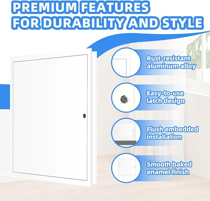 20" x 20" Metal Access Panel, 1MM Thickened Access Panel - Image 3