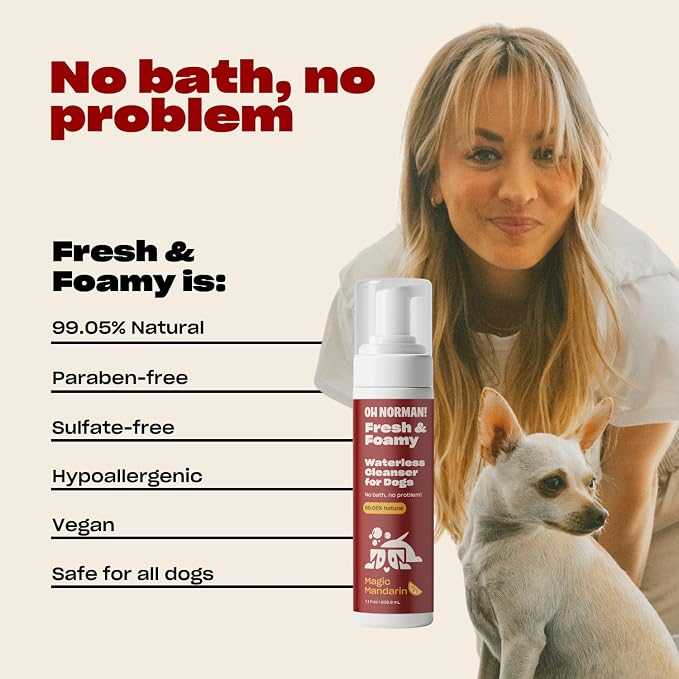OH NORMAN! Hypoallergenic Magic Mandarin Scent Fresh and Foamy Dry Shampoo - Image 2