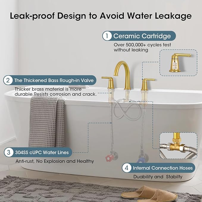High Flow Roman Tub Faucet - Image 4