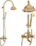 gotonovo Bathroom Classic Exposed Shower Faucet Wall Mount Shower System 8 Inch by HOME