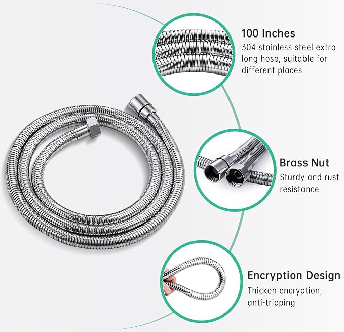 VSincerity Dog Shower Head Sprayer Pet High Pressure 3 Mode Handheld - Image 5