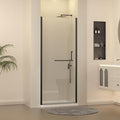 Frameless Pivot Shower Door 33-34" W x 72" H, Pivot Swing Shower Glass Door by FINDEPOT