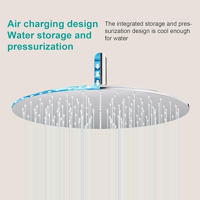 All Metal Rain Shower Head - Image 5