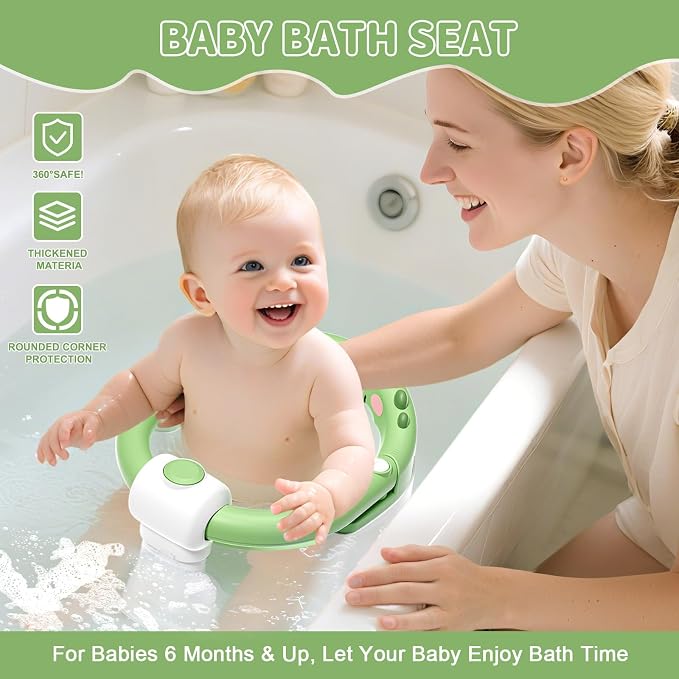 TPN Baby Bath Seat for Babies 6 Months & Up, Non-Slip Toddler Bath Seat - Image 3