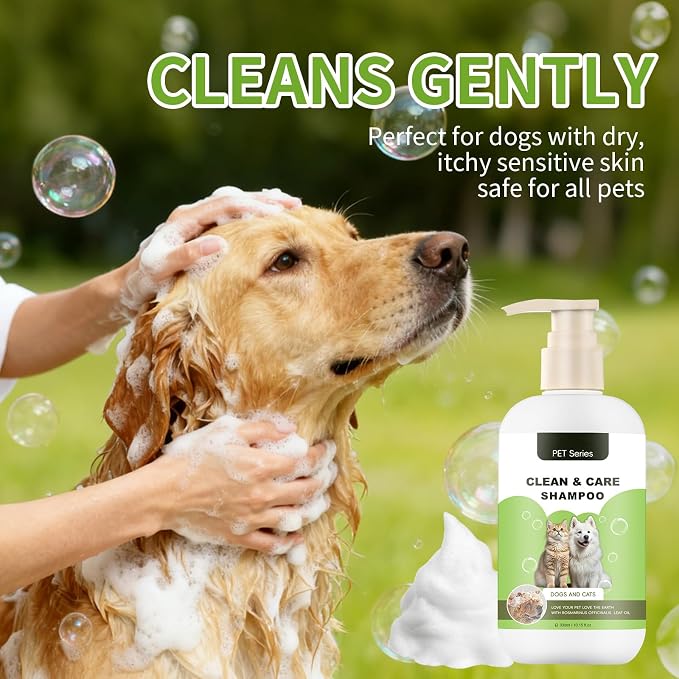 Clean Care Shampoo for Dogs and Cats, Seasonal Itch Relief Shampoo, Skin and - Image 2