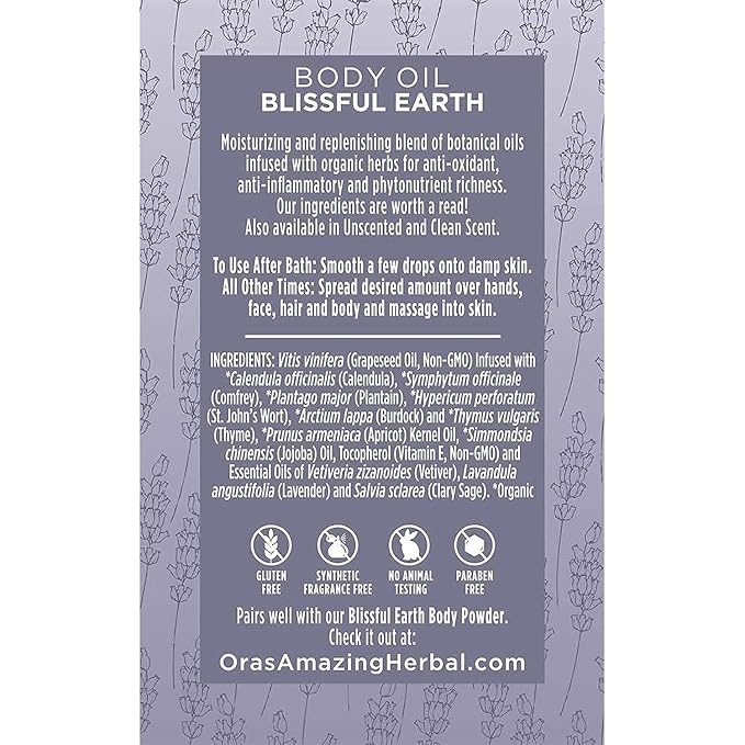 Ora's Amazing Herbal Moisturizing Lavender Body Oil - Image 5