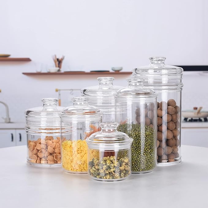 24oz Acrylic Storage Jar, Airtight Lid - Image 6