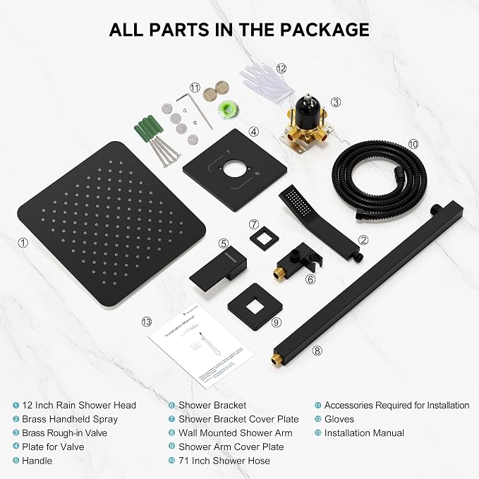 SR SUN RISE Shower Faucet Set & System - Image 9