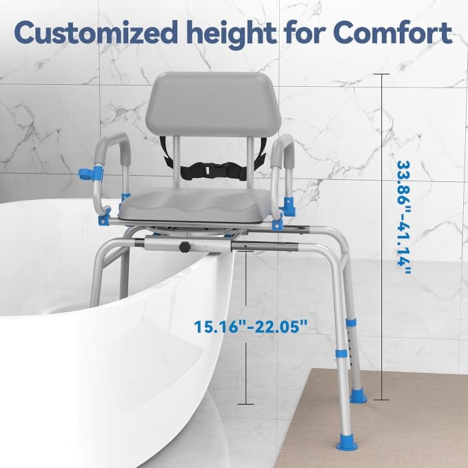 FSA/HSA Eligible Sliding Shower Chair Tub Transfer Bench - Image 4