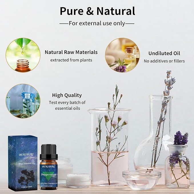 Lavender and Peppermint Essential Oil, 100% Pure, Organic Aromatherapy - Image 5
