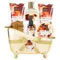 Fresh Rose Spa Gift Set for Women, 8-Piece Relaxing Bath Set by Ariosemonde