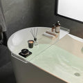 SHUNLI Clear Bathtub Caddy Tray, Bath Tub Tray Shelf Table, Bathroom Shower by SHUNLI