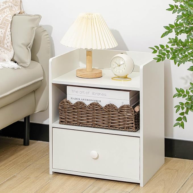 CubesLand PP Wicker Scalloped Edge Floating Shelves Baskets Set 2, Toilet Basket - Image 2