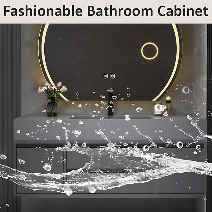 80IN Bathroom Vanity with Sink - Image 6