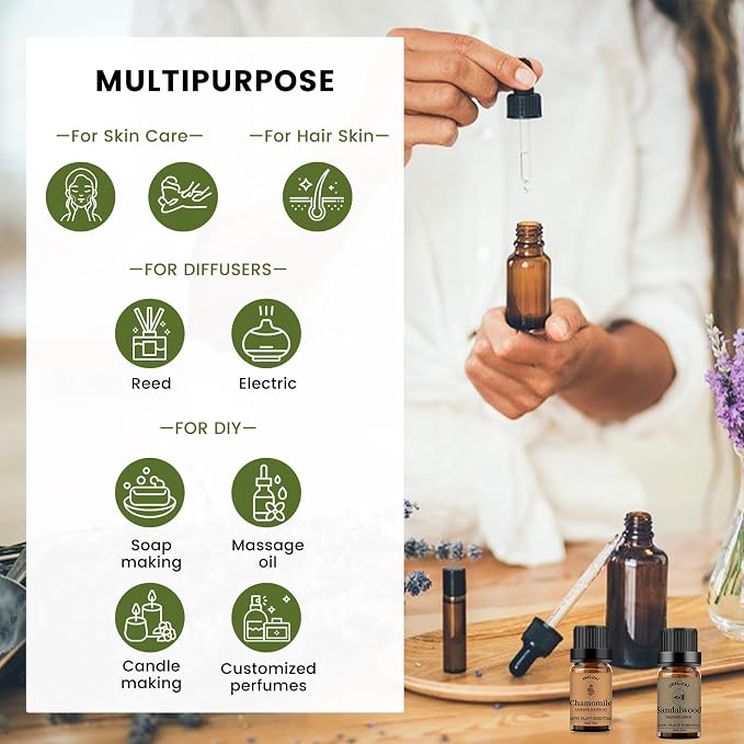 yethious Chamomile Sandalwood Essential Oil 100% Pure Organic Chamomile - Image 4