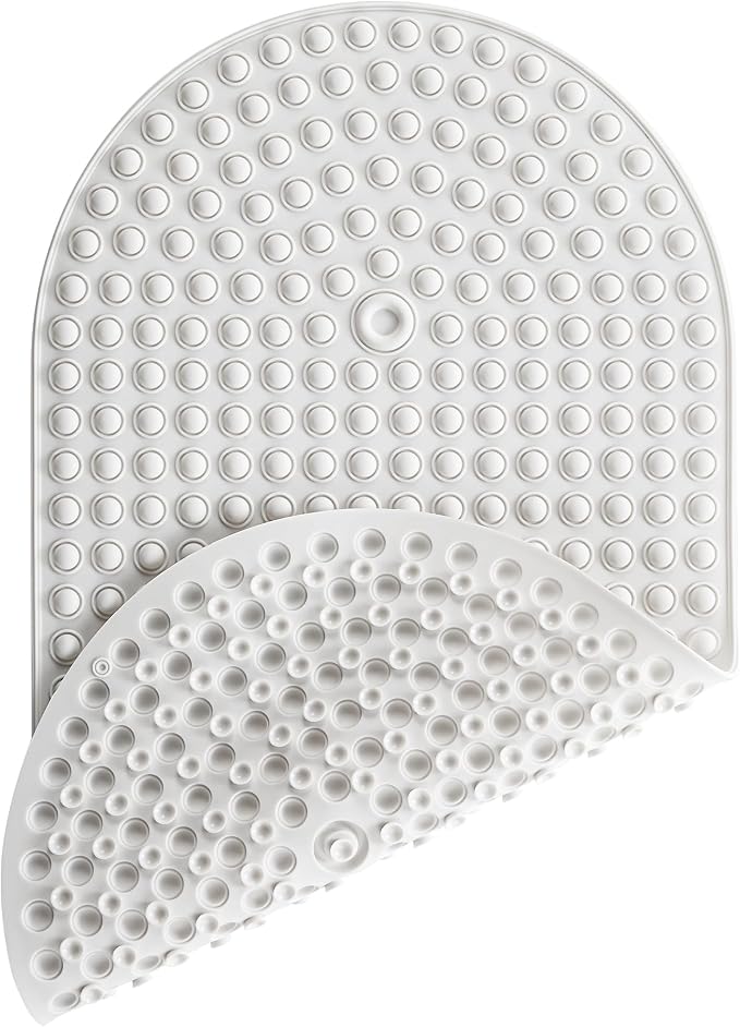 Silicone Bath Mat for Tub Non Slip, Bubble Massage Anti Slip Shower Mat by joiyota