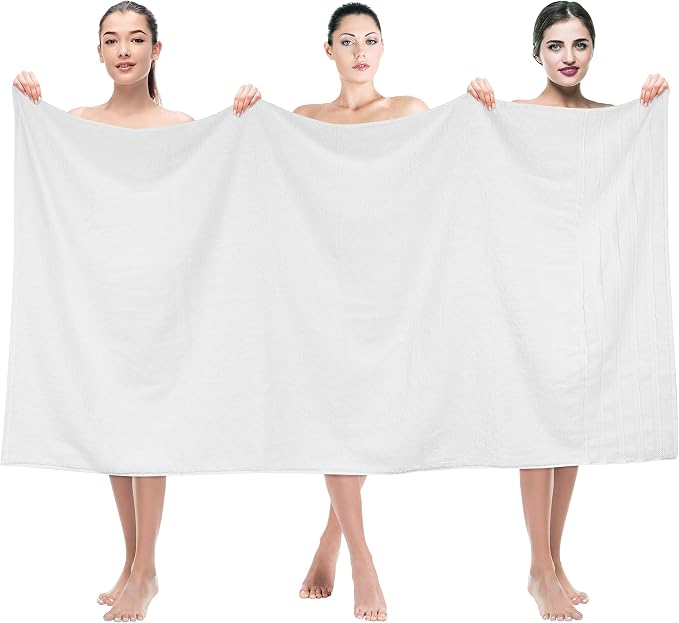 American Soft Linen 35x70 Jumbo Large Bath Towels, 600 GSM 100% Cotton Turkish by AmericanSoftLinen