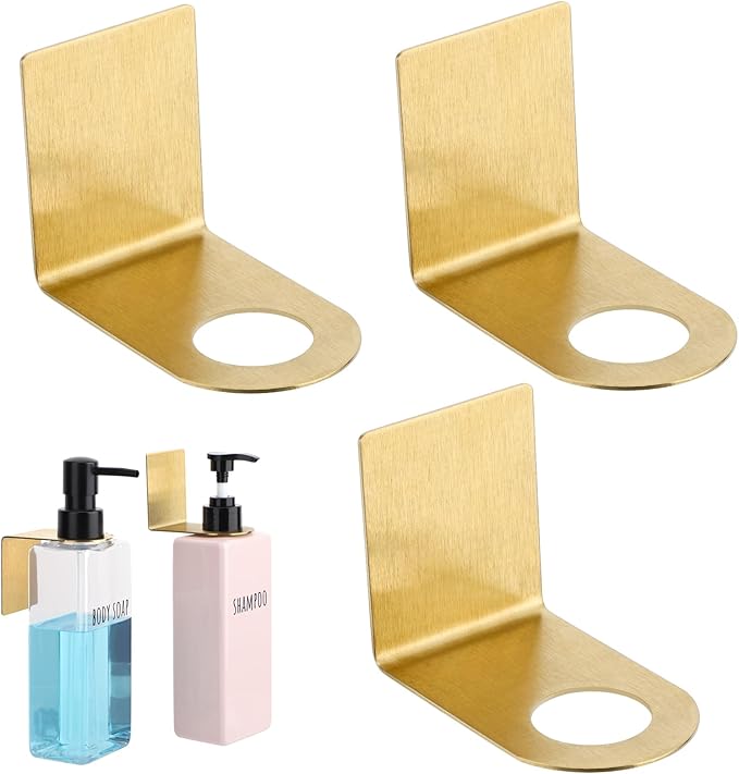 Segbeauty Stainless Soap Bottle Dispenser Holder, Adhesive Wall Mount Bottle by Segbeauty