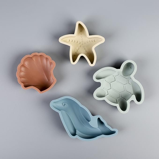 BLUE GINKGO Modern Baby Toys | Travel Friendly Beach Set | Silicone Bucket - Image 5
