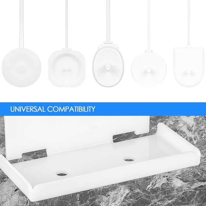 Electric Toothbrush Holder Wall Mounted, Electric Toothbrush Cord Organizer - Image 4