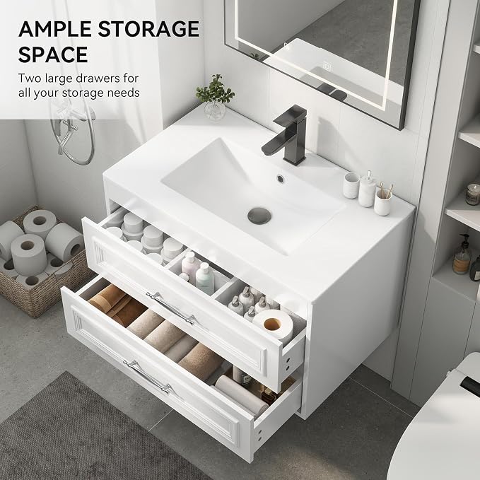 YOURLITE 30" Floating Bathroom Vanity - Image 4