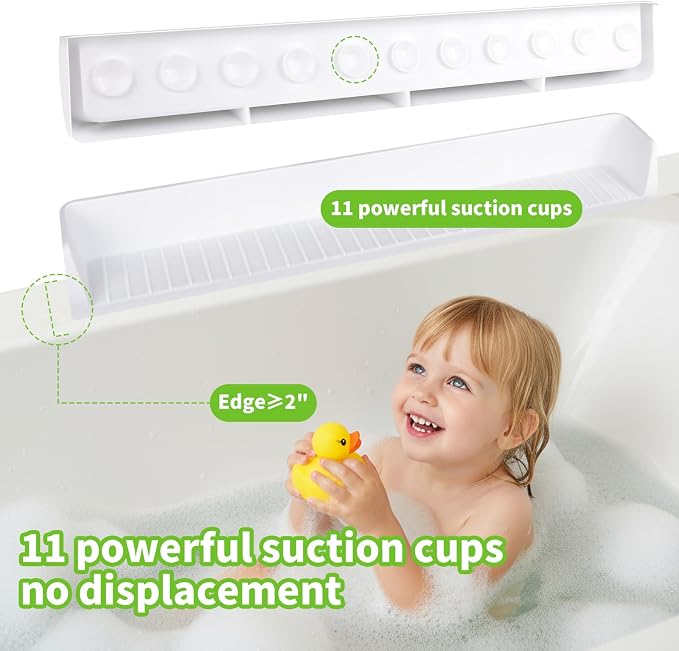 Splash Guard for Bathtub Kids, 2.62Ft Longer Silicone Bathtub Water Guards Play - Image 7