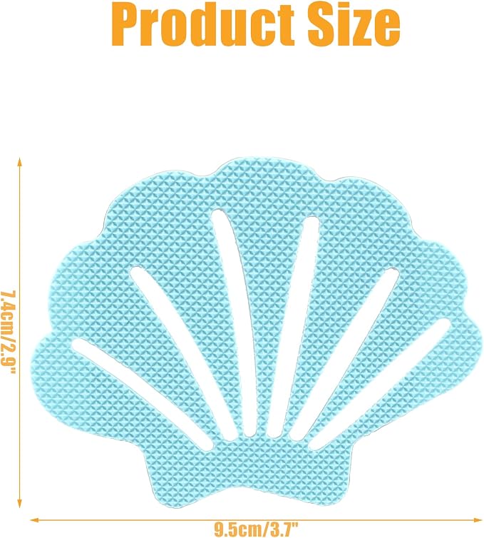 Bathtub Stickers Non Slip, Shell Shaped Tubs Safety Shower Treads, Adhesive - Image 7