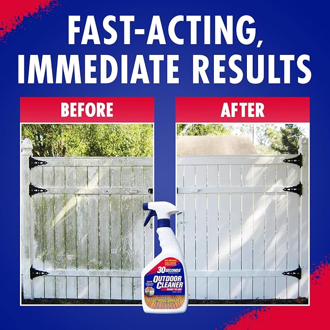 30 SECONDS Outdoor Mold & Mildew Stain Remover Spray | Ready To Use | 32 fl. - Image 7