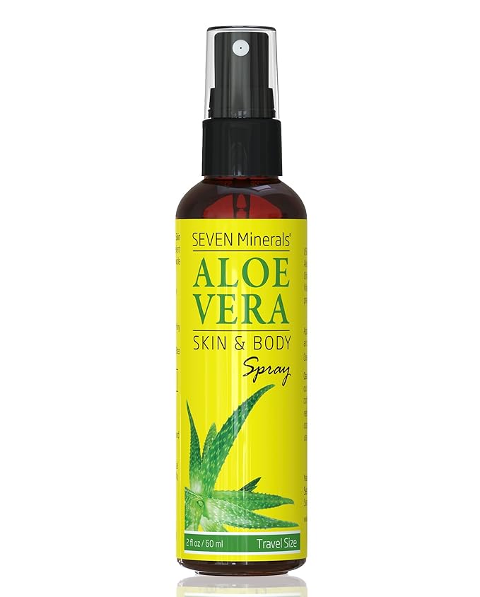 Seven Minerals Travel Size Organic Aloe Vera Spray - Image 3