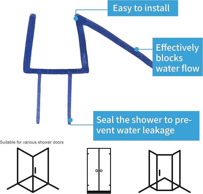 2-Pack ShowerDoor Bottom Seal 3/8" x 36" Polycarbonate Frameless Ultra Clear - Image 3