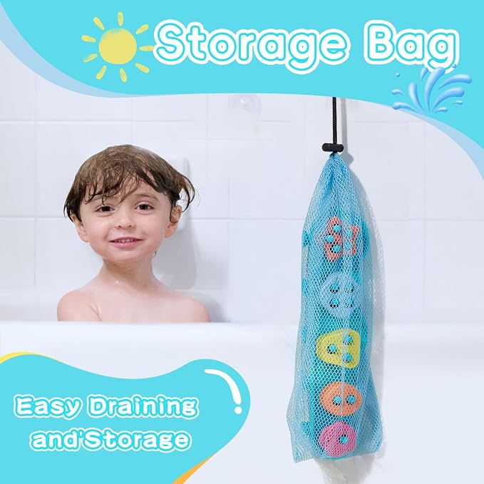 Toddler Bath Toys for Kids, Mold Free Bath Toys Silicone Color and Shape - Image 6