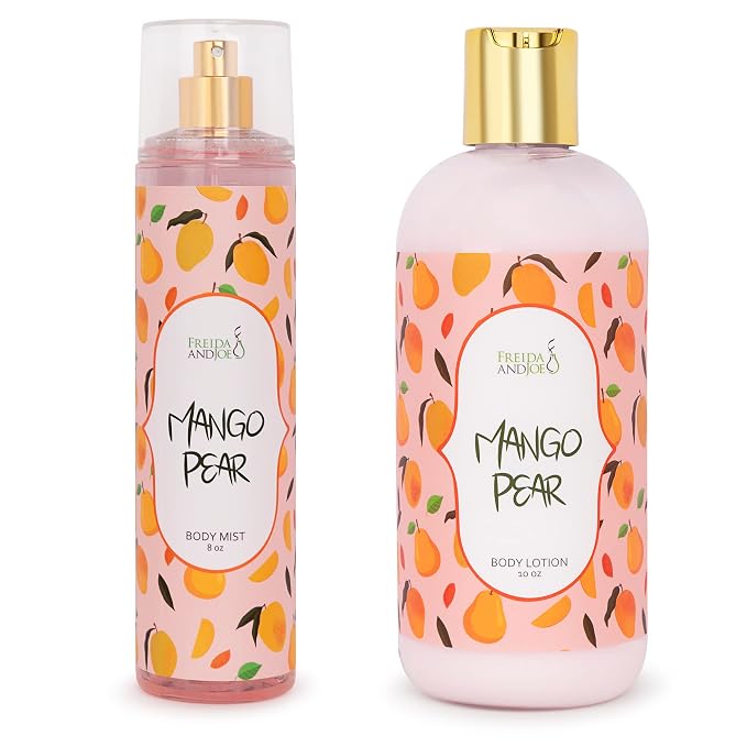 Home Spa Gift 10oz Deep Moisturizing Fragrance Body Lotion & 8 oz. Fine by FreidaandJoe