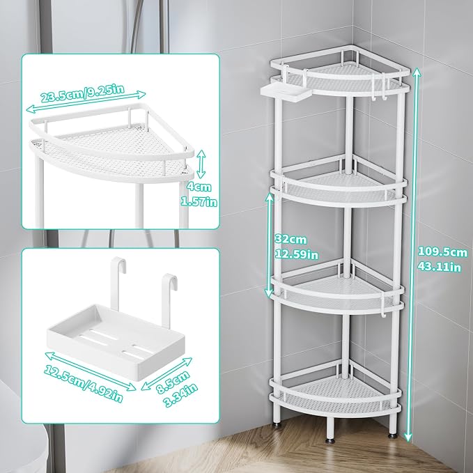 HapiRm Standing Corner Shower Caddy - Image 2